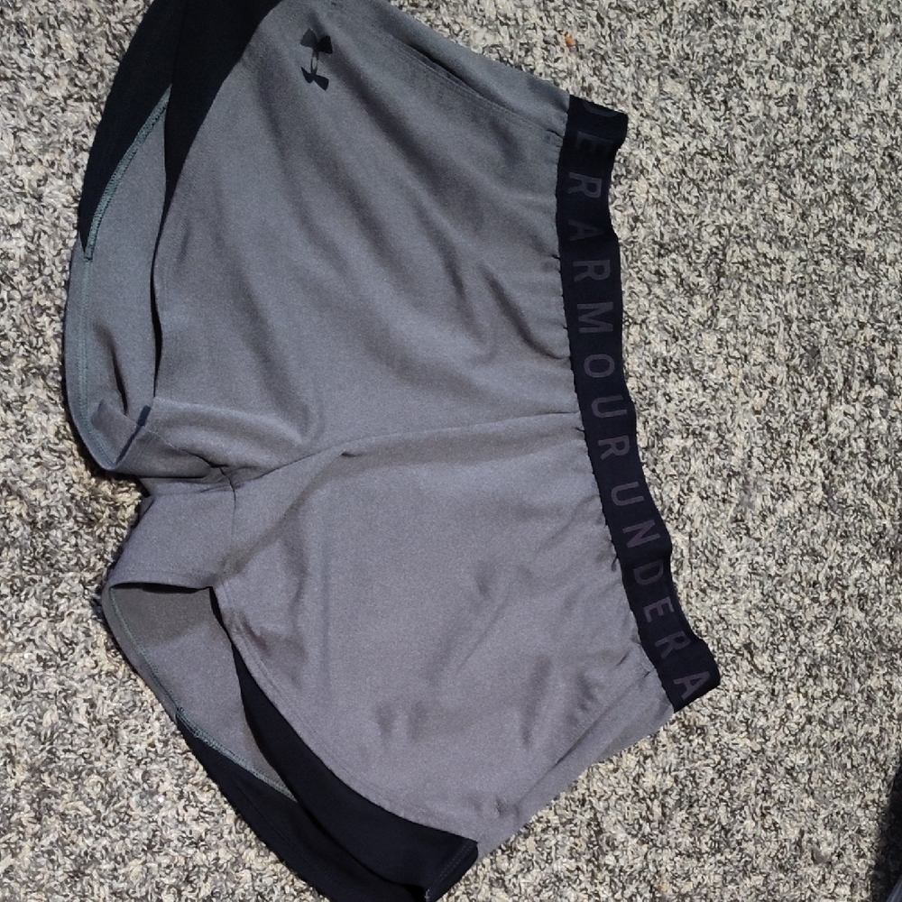 Under Armour Charcoal and Black Performance Shorts